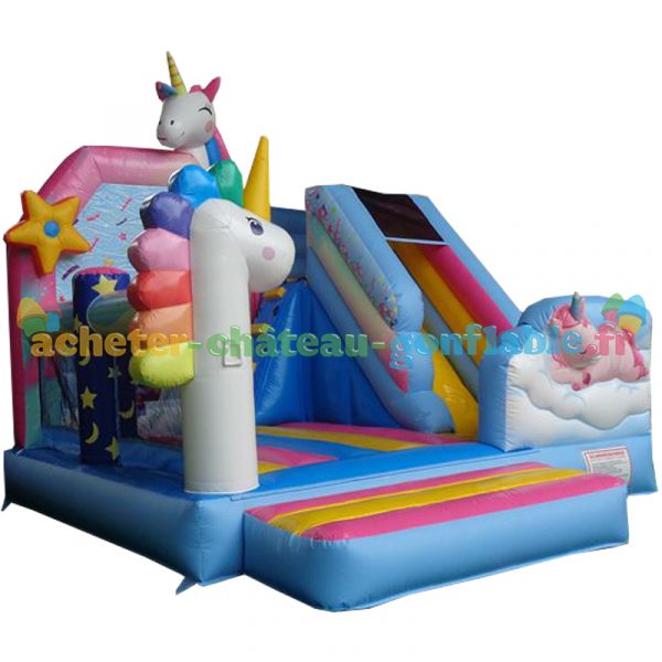 Castillo Hinchable Unicornlandia con Tobogán - Imagen 4