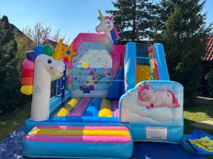 Castillo Hinchable Unicornlandia con Tobogán