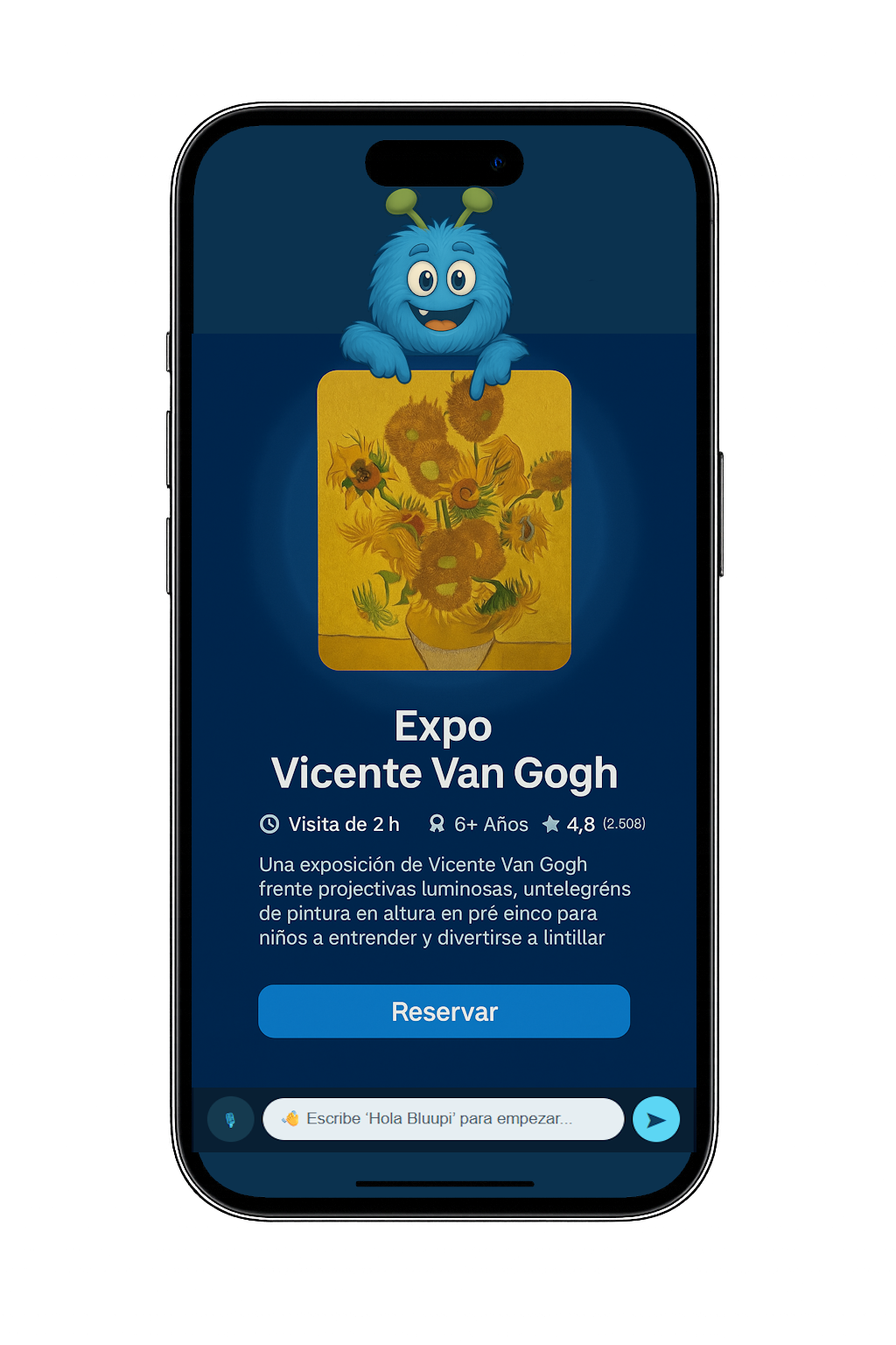 App Bluupi — asistente familiar inteligente